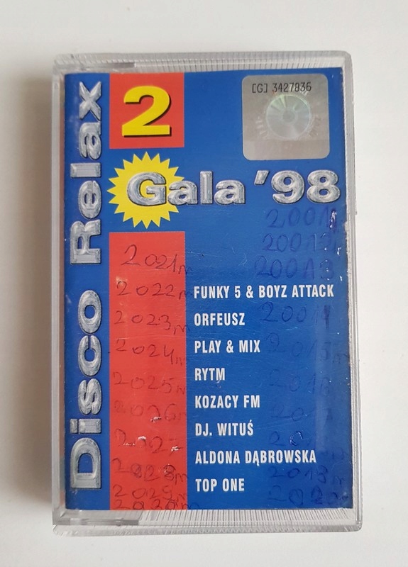 Купить DISCO RELAX '98 TOP ONE, ORFEUSZ... аудиокассета: отзывы, фото, характеристики в интерне-магазине Aredi.ru