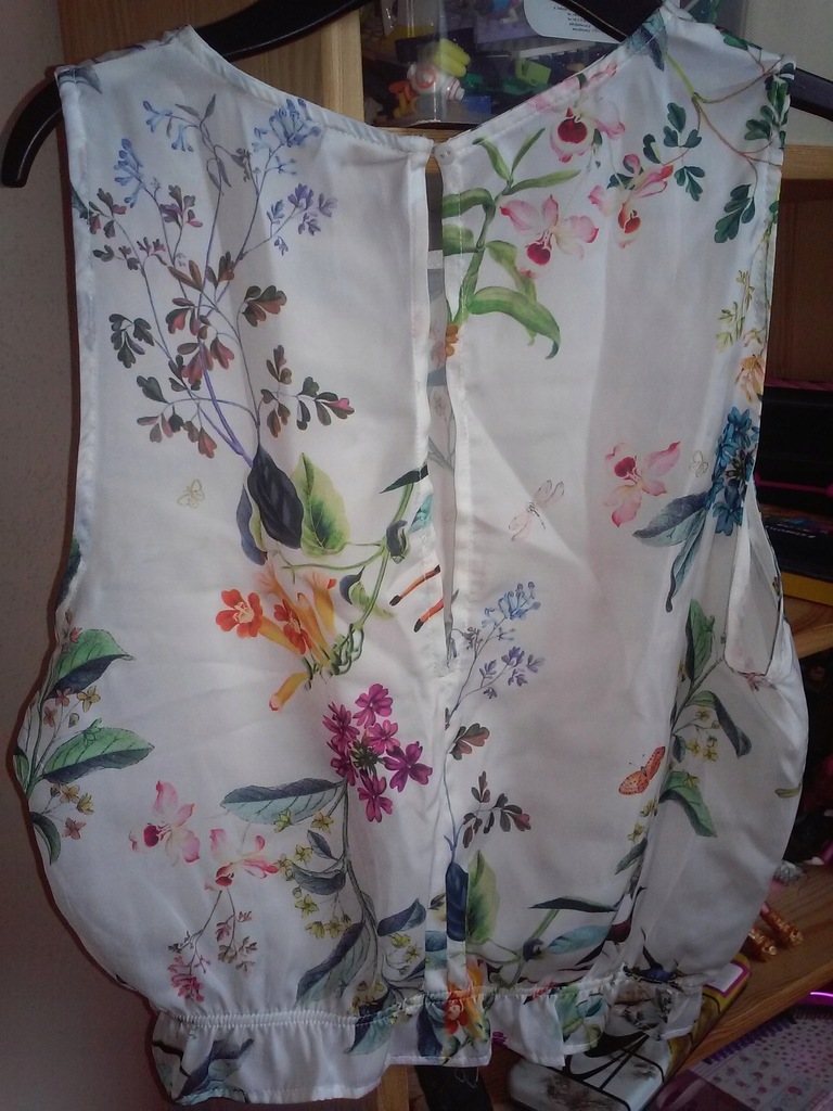 Top bluzka M floral kwiaty Stradivarius