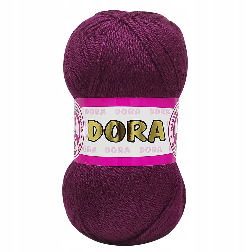 Włóczka Dora Madame Tricote 100g Akryl ŚlIWKOW 061
