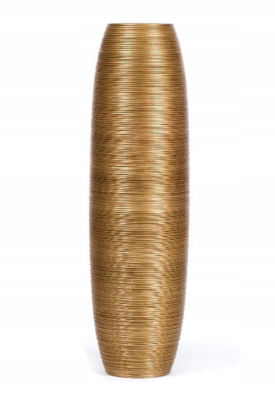 DUŻY WAZON PODŁOGOWY LEEWADEE 90 CM ZŁOTY