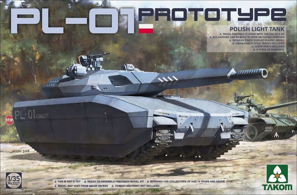 Takom 2127 Polish PL-01 Prototype light tank