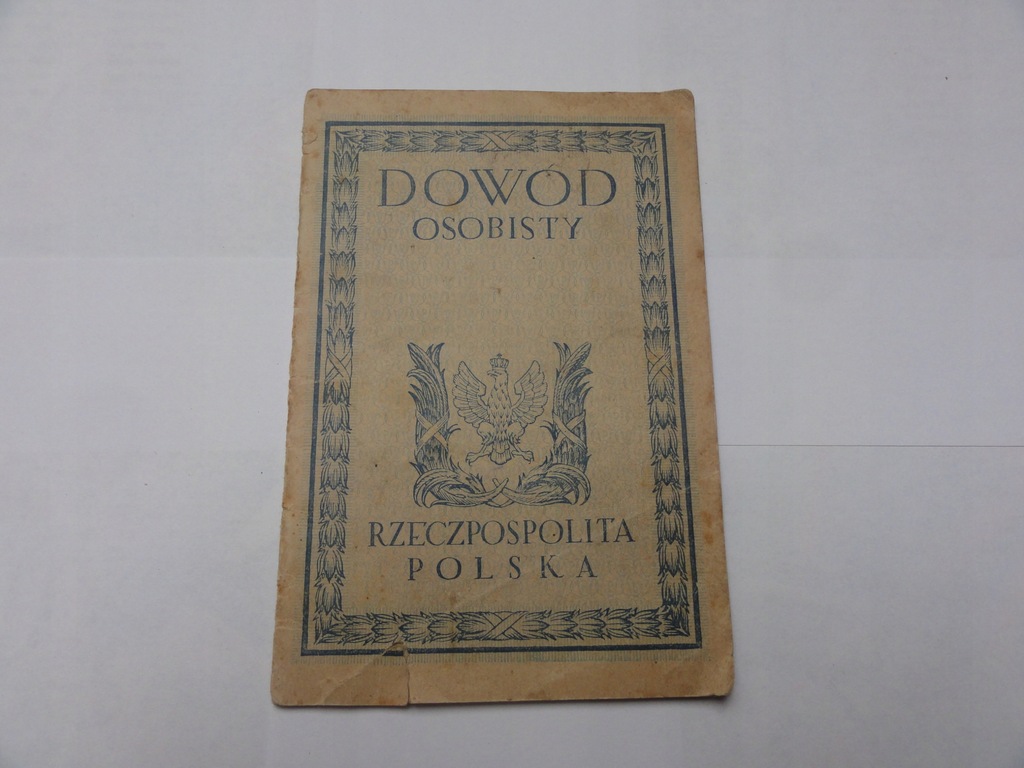 Dowód osobisty Przeworsk 1924