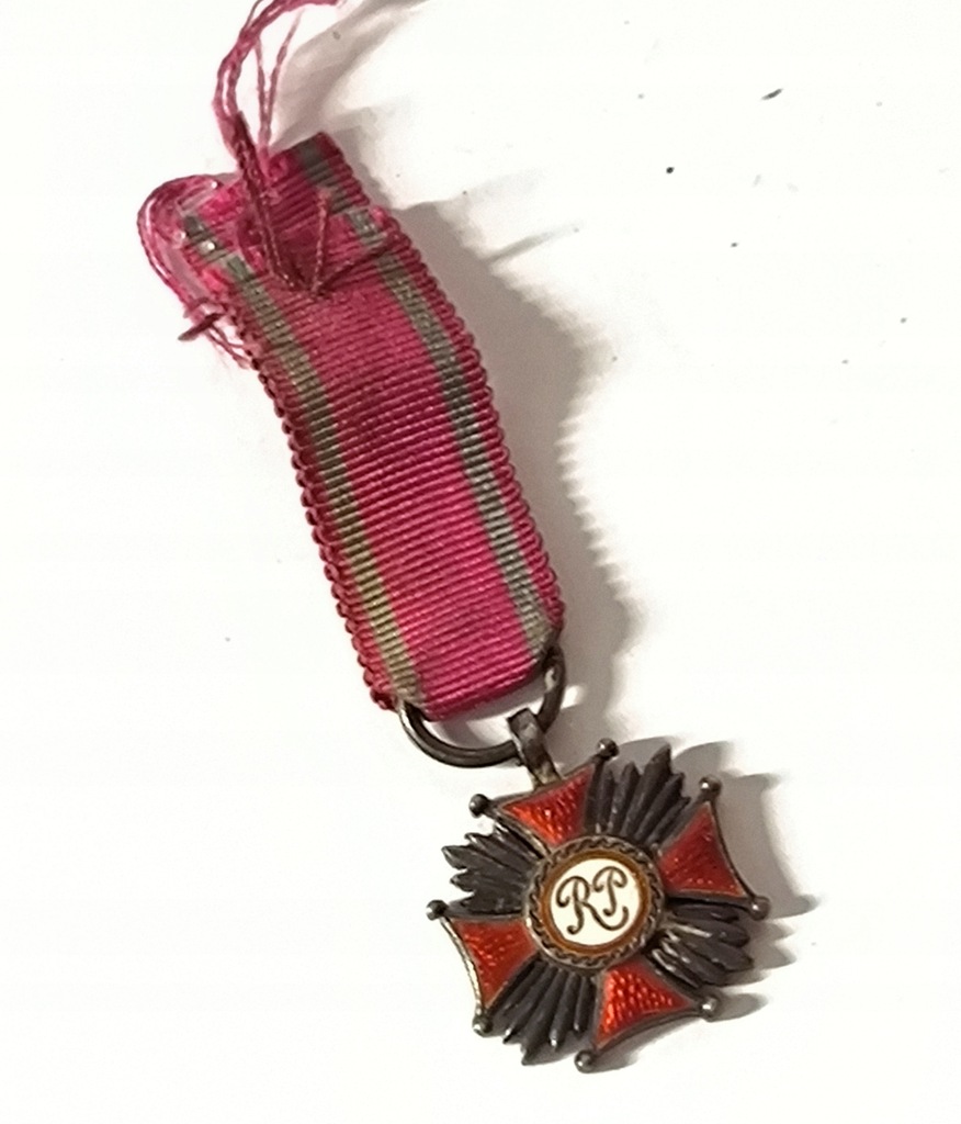 Polska II RP Srebrny Krzyż Zasługi Miniaturka