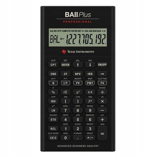 Kalkulator Texas Instruments TI BA II Plus