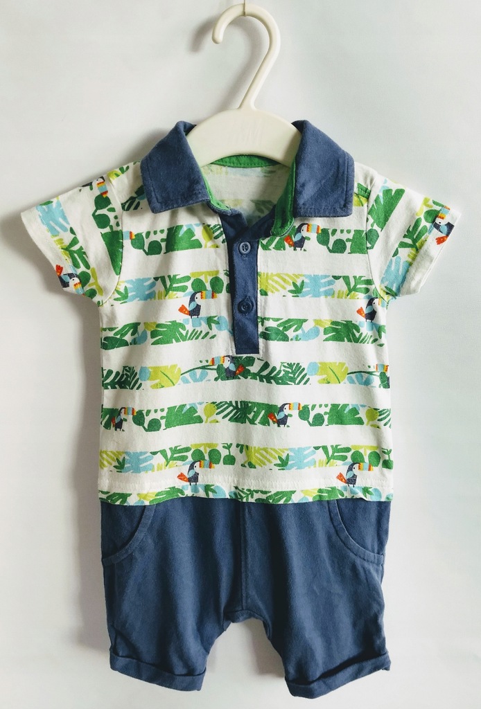 Rampers Tukany Liście Mothercare r.74