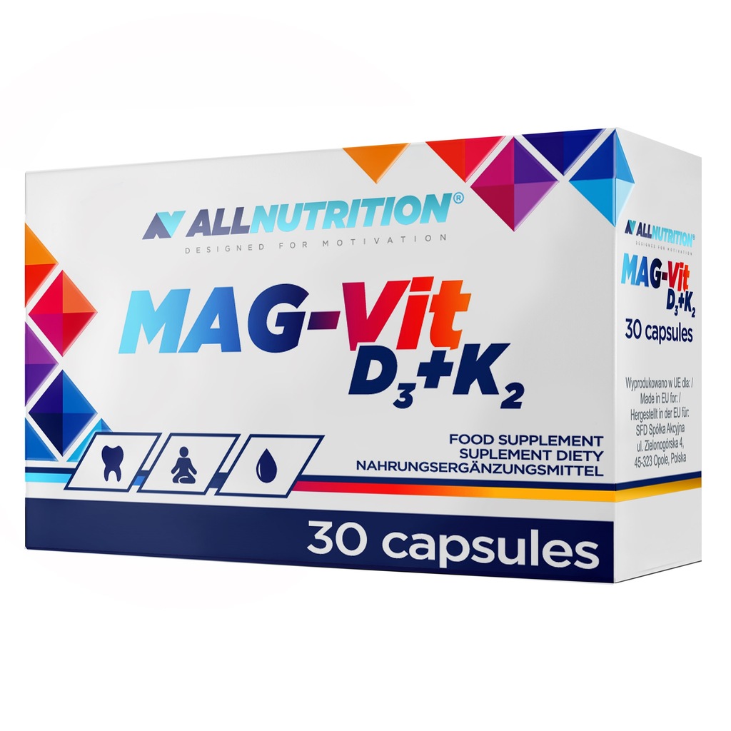ALLNUTRITION MAG-VIT D3 K2 30 KAP WITAMINY MAGNEZ