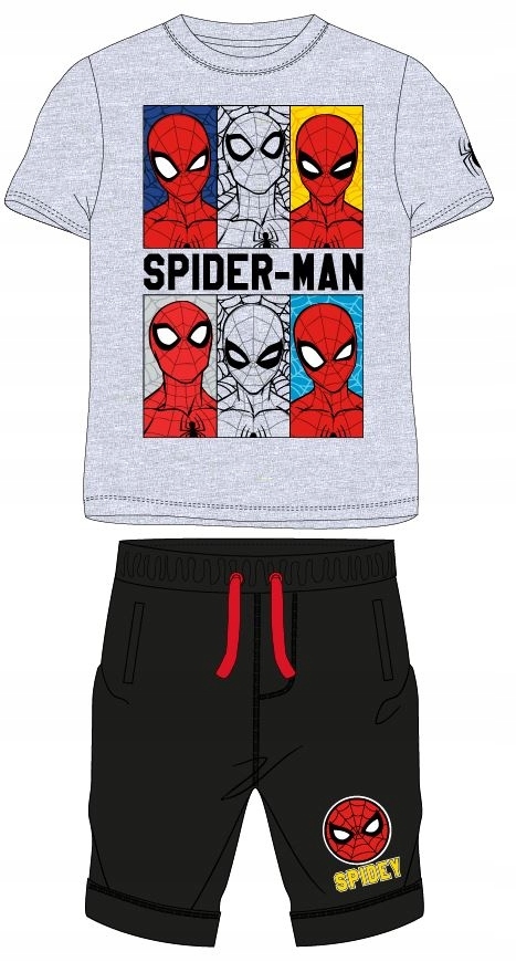 Komplet SPIDERMAN t-shirt spodenki 116 cm 5-6 lat