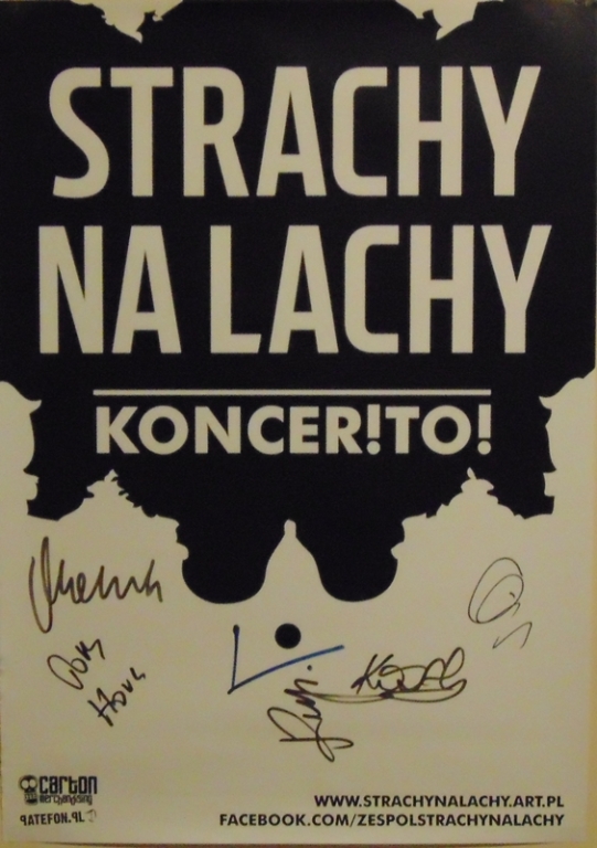 Strachy na Lachy - plakat z autografami