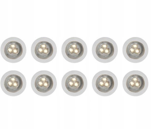 Lampa LED IP67 taras 10szt oczka podłogę mini świa