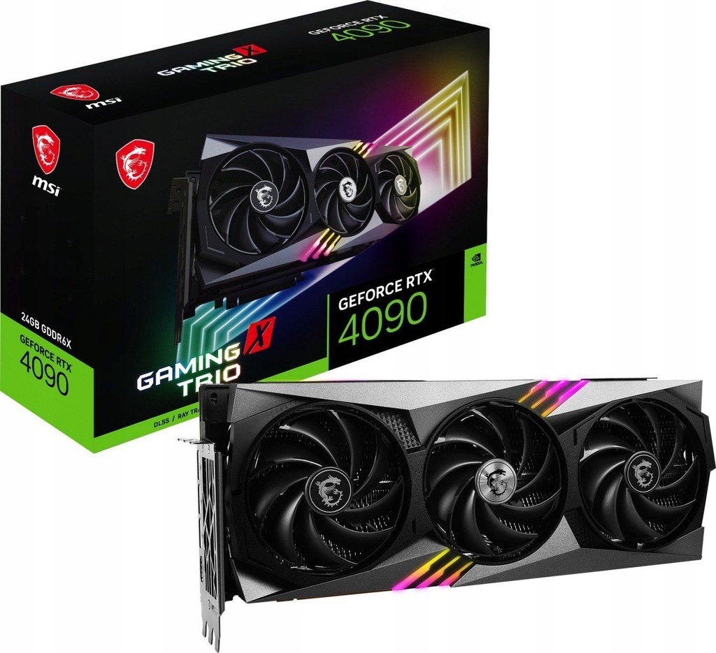 Karta Graficzna MSI GeForce RTX 4090 Gaming X Trio 24GB GDDR6X DLSS3z