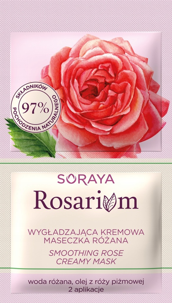 Soraya Rosarium Różana Maseczka kremowa wygładzają