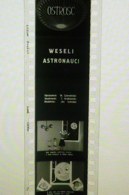 Bajka na rzutnik projektor Weseli Astronauci