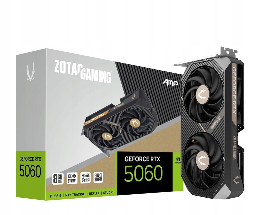 Karta graficzna NVIDIA Zotac GeForce RTX 5060 AMP 8GB GDDR7 DLSS4