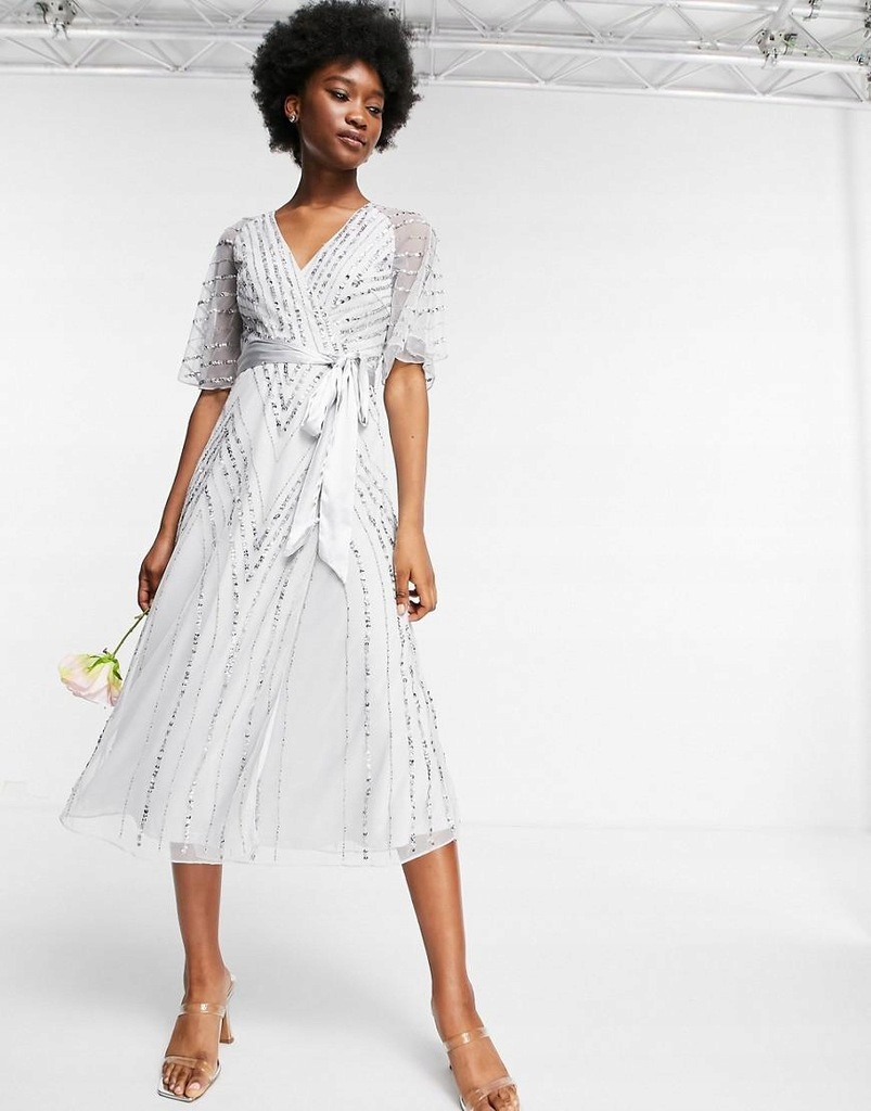 AB2006 FROCK AND FRILL SUKIENKA MIDI CEKINY __XS 13016728760