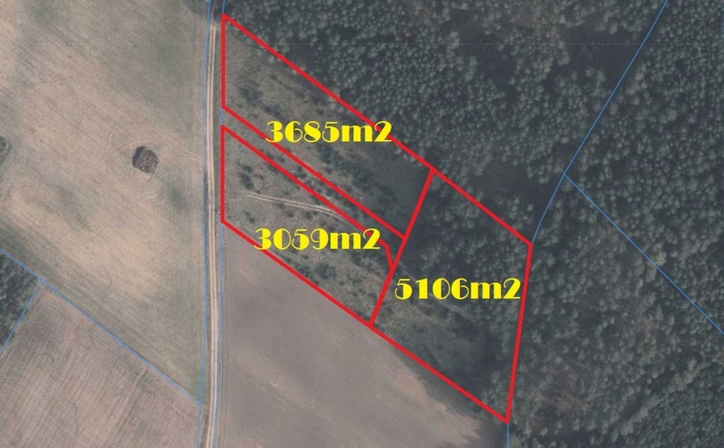 Działka, Rosochatka, 3059 m²