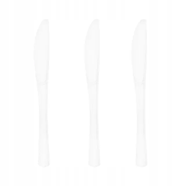 Noże plastikowe duże białe 10szt