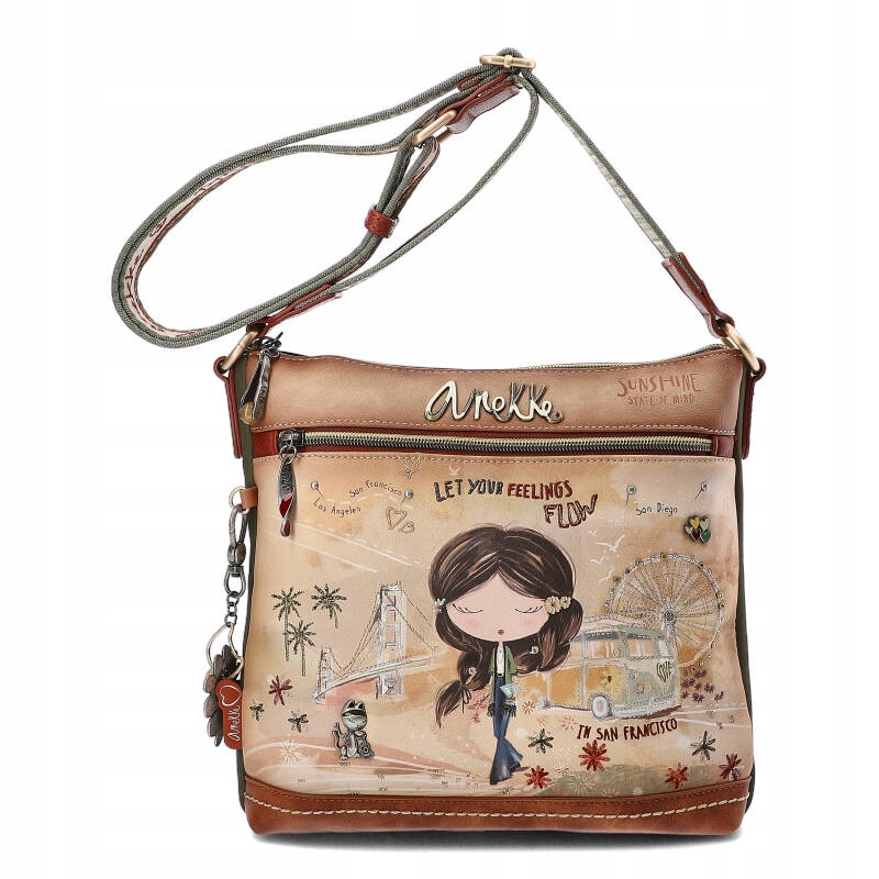 Brązowa Stylowa Torebka Damska Anekke Z Laleczką 15197485201