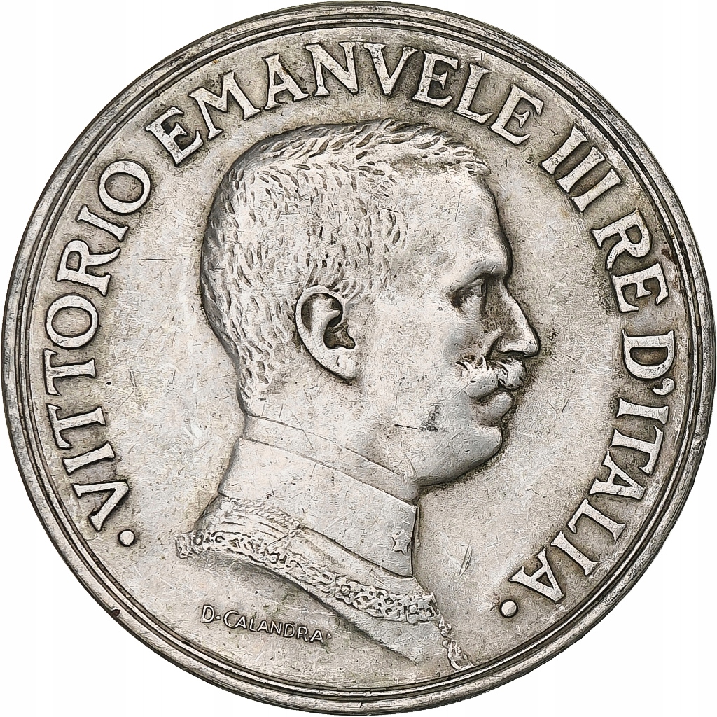 Włochy, Vittorio Emanuele III, 5 Lire, 1914, Rome,