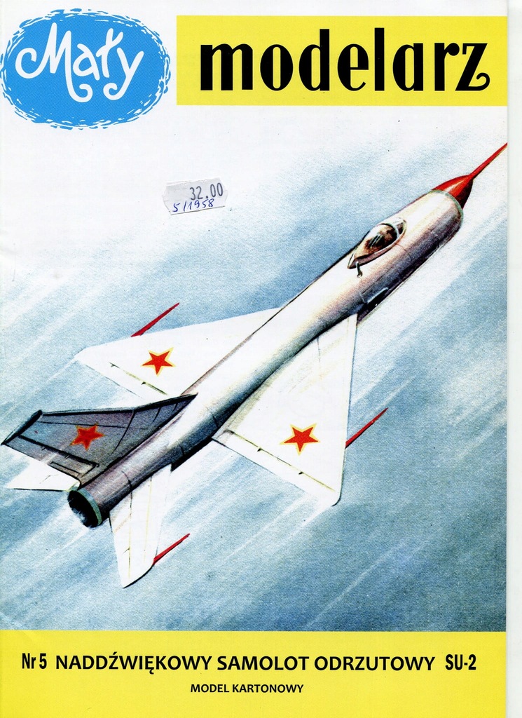 Naddźwiękowy samolot odrzutowy SU-2, Mały Modelarz 5/1958