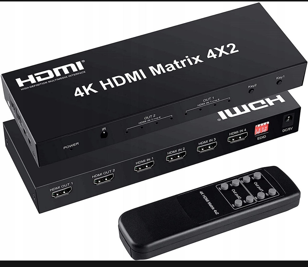 FERRISA 4x2 HDMI Matrix Switch, 4 w 2