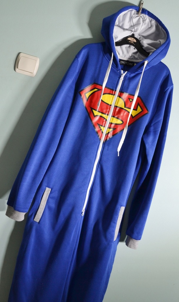 Piżama kigurumi M L onesie Superman kombinezon