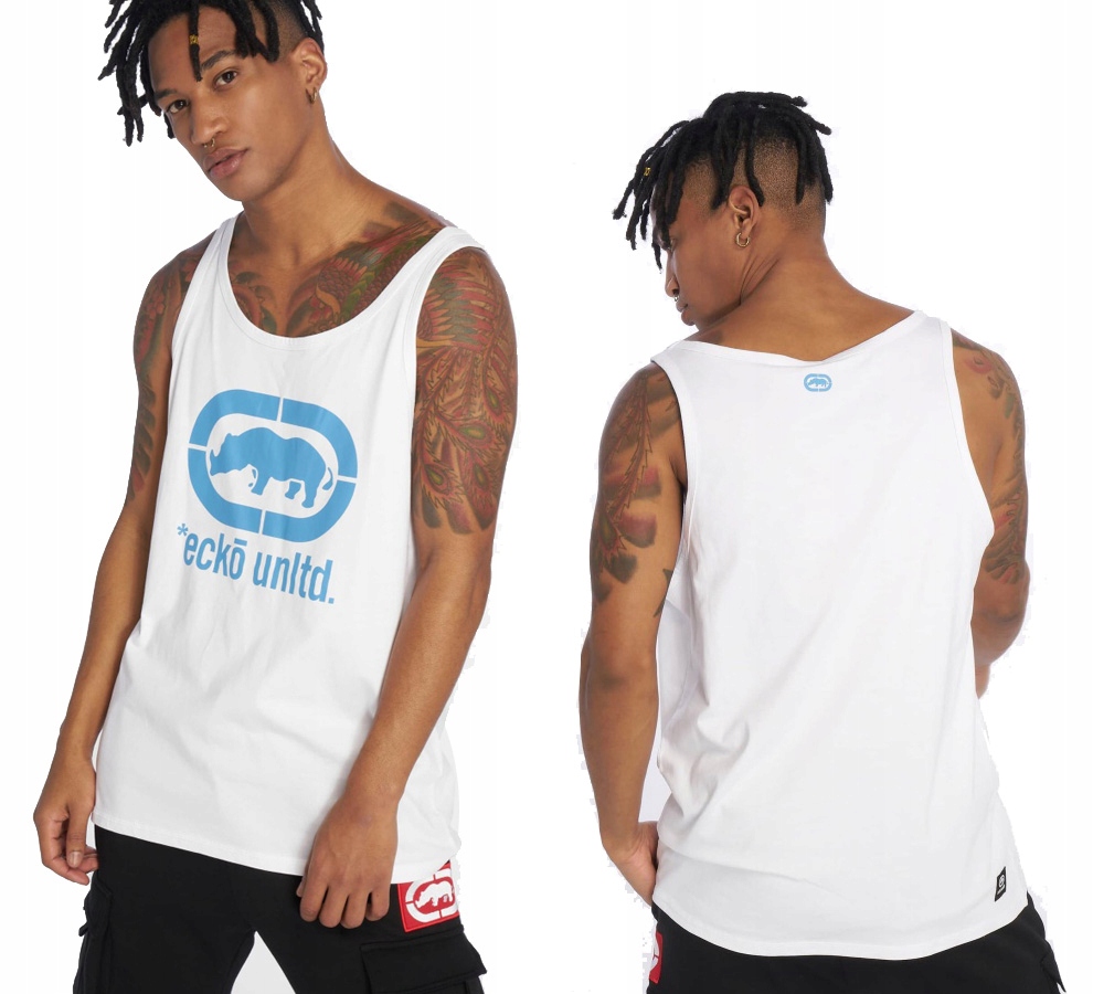 Koszulka XL Ecko Unltd Best Buddy Tanktop biała