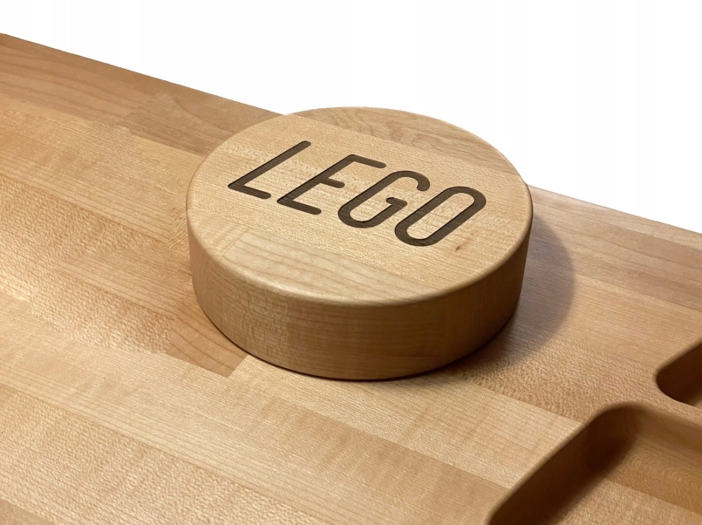 Blat do układania LEGO blat drewniany sosnowy gr. 2 cm na wymiar