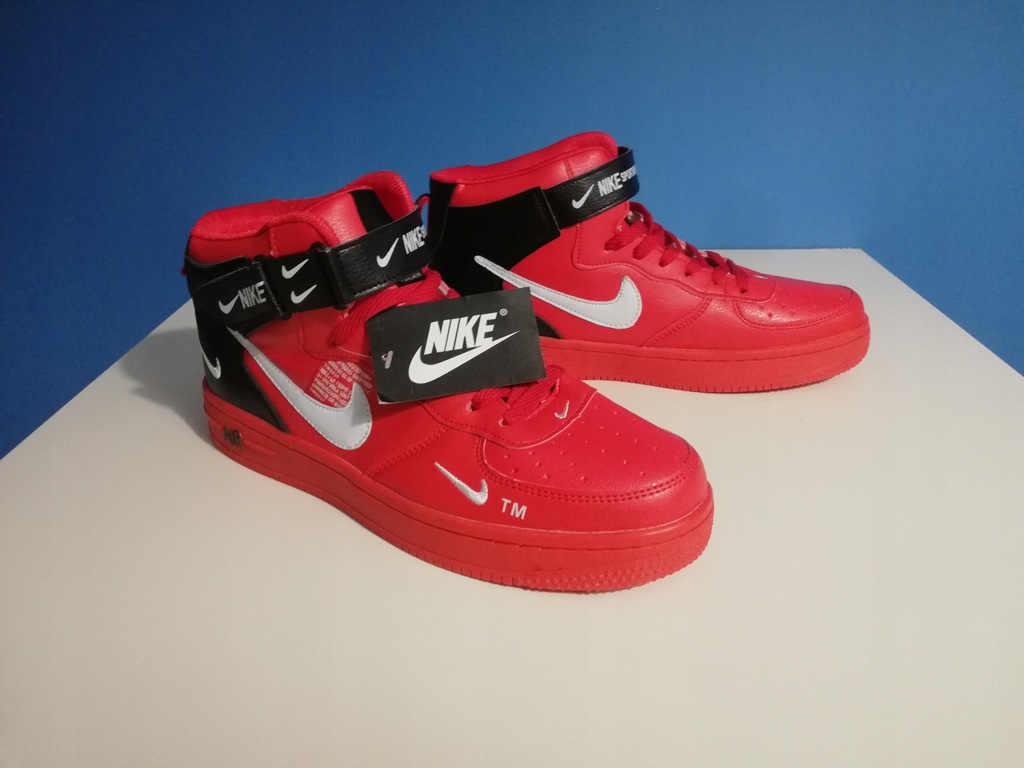 NIKE AIR FORCE 1 MID '07 LV8 RED 804609-605, r. 40 - 8233052715 - oficjalne  archiwum Allegro