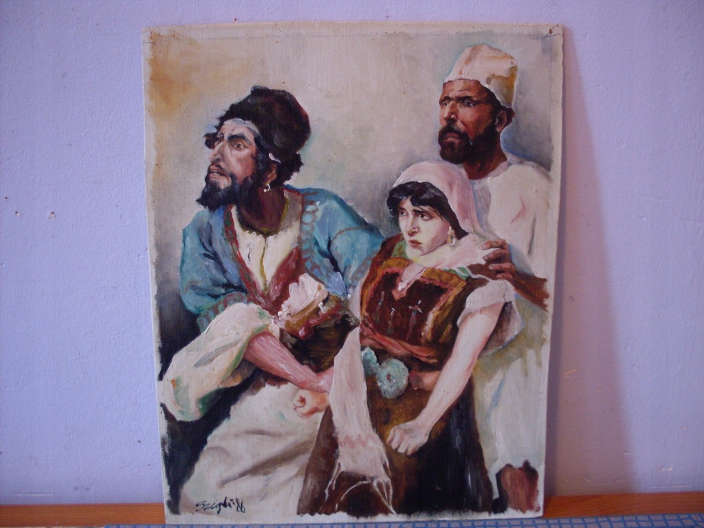 Niewolnica, obraz sygn. znany, polski malarz, bcm 7584871786