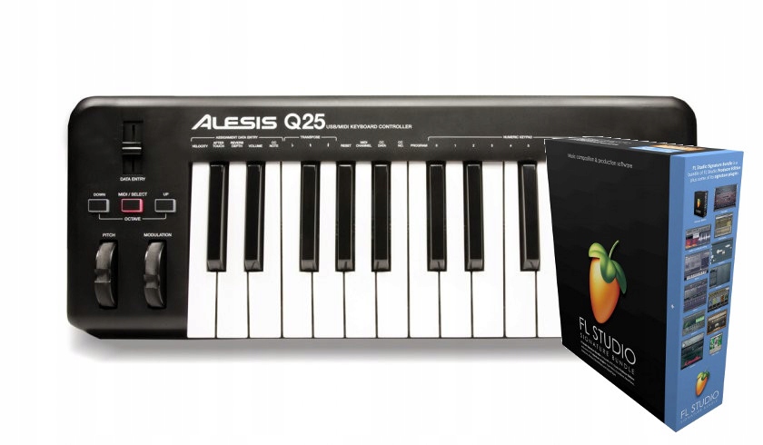 Alesis Q25 + FL Studio 20 Signature Bundle BOX
