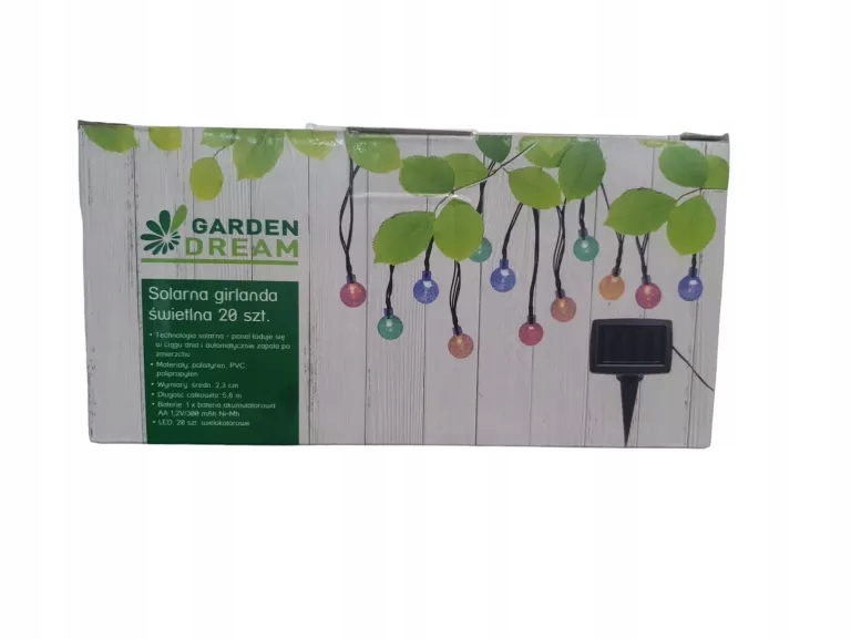 GARDEN DREAM GIRLANDA SOLARNA 20 LED