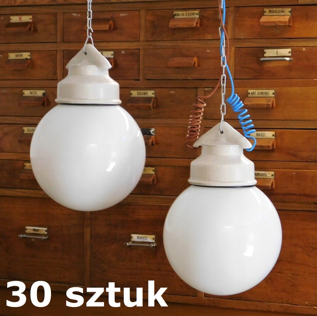 Lampa Vintage lata 50te 60te ceramiczna PRL design