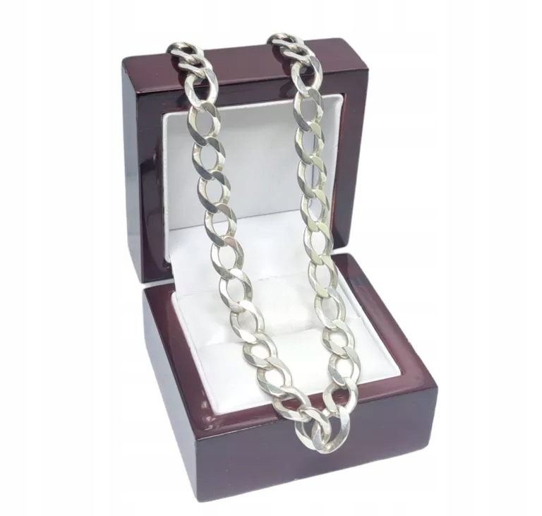 SREBRNY ŁAŃCUSZEK *PANCERKA* 35,76G | 925 | 56 CM