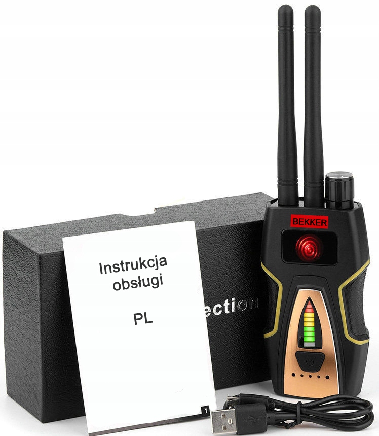 Wykrywacz GPS, GSM, WiFi, Bluetooth, 1MHz - 8GHz