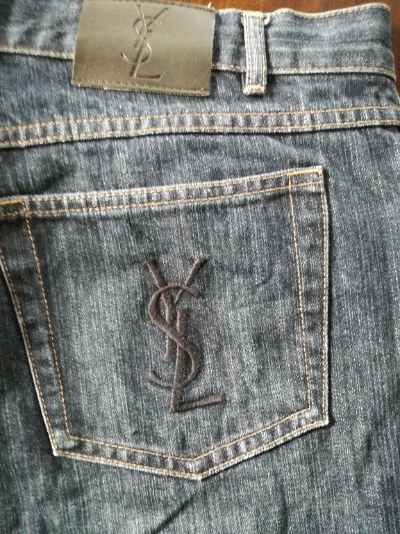 Spodnie YSL Yves Saint Laurent jeansy 36 32 bdb