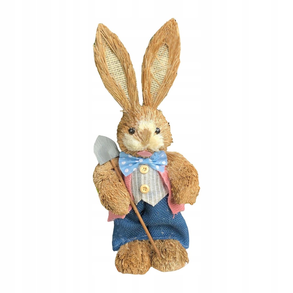 Figurka królika ze słomy Posąg królika Wielkanoc