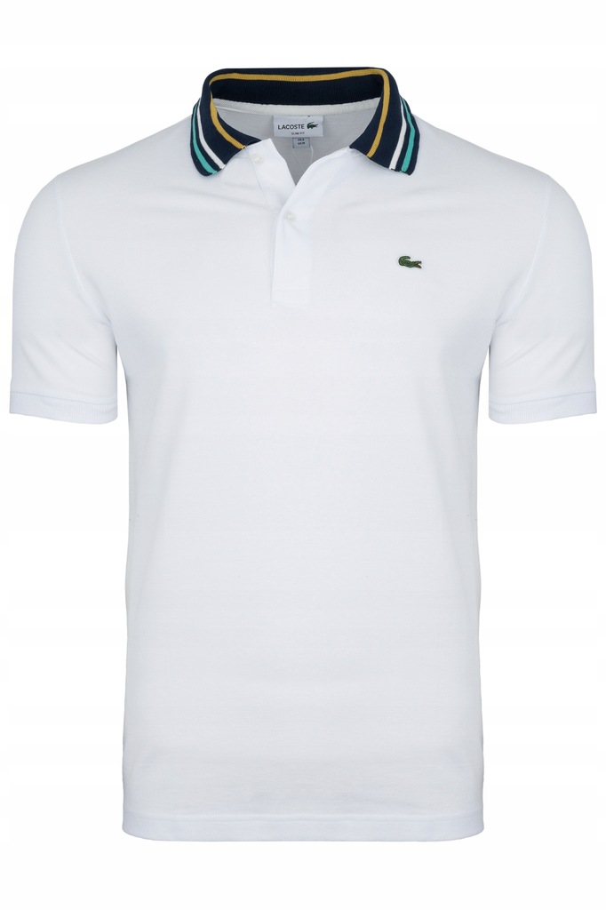 KOSZULKA POLO LACOSTE SLIM FIT BIAŁA r/S