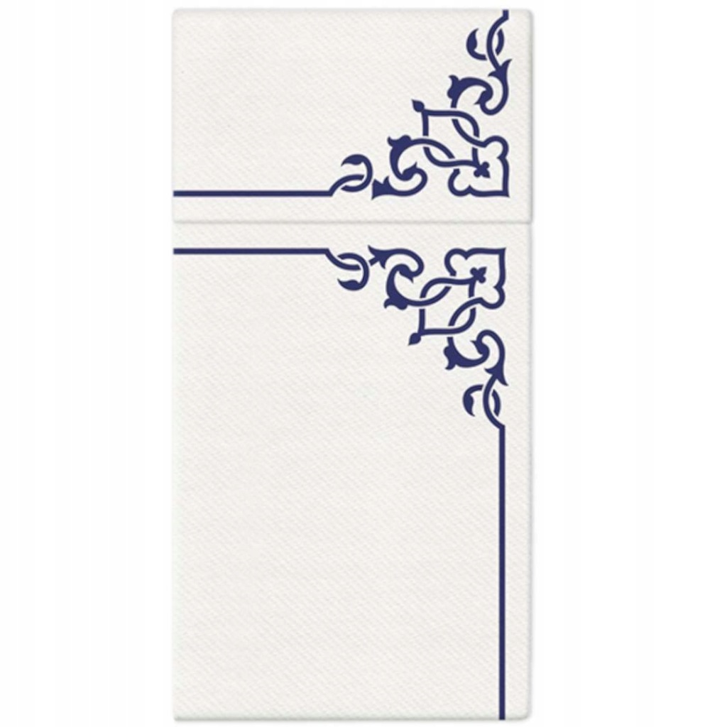 serwetki FLIZELINOWE ornament niebieski elegancki