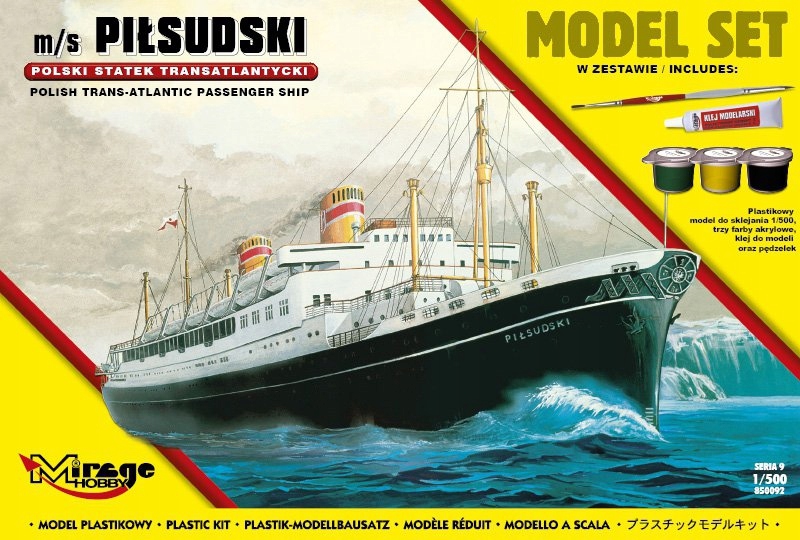 Model Polski statek Piłsudski set Mirage