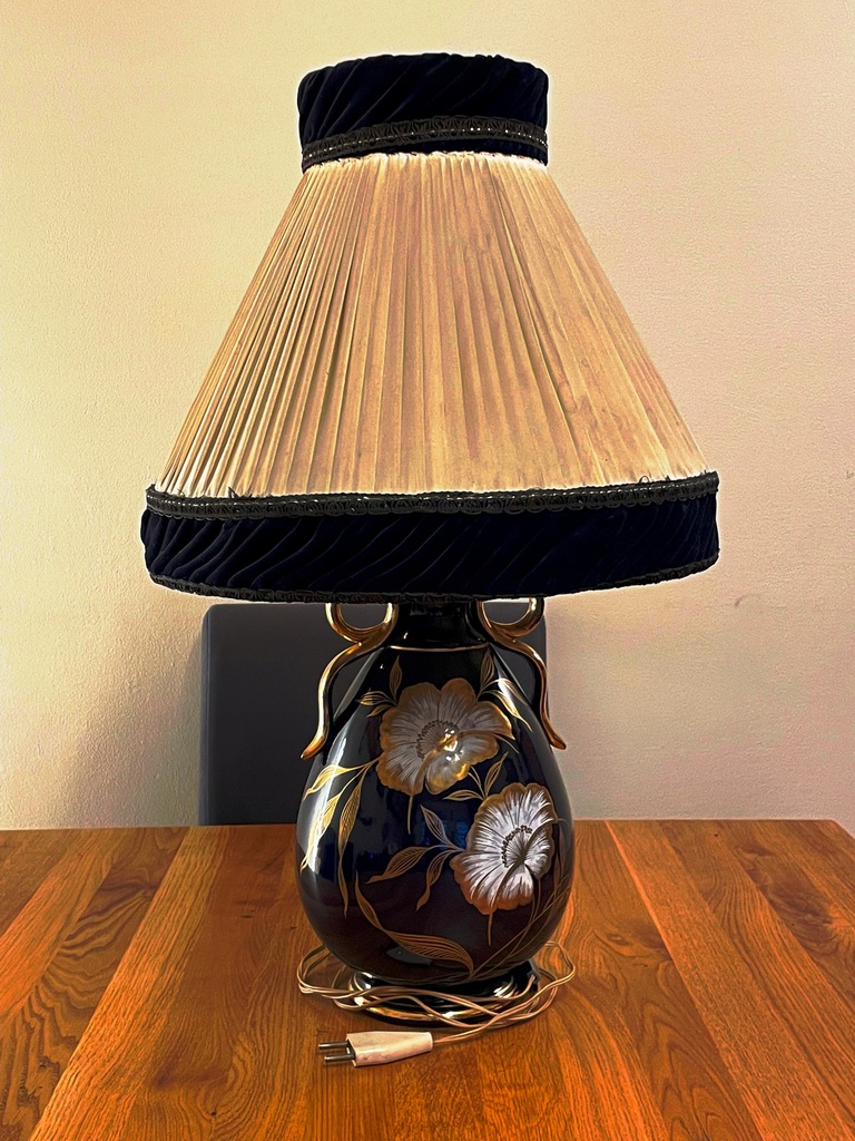 Rosenthal? - Porcelanowa lampa stołowa Kobalt 61cm