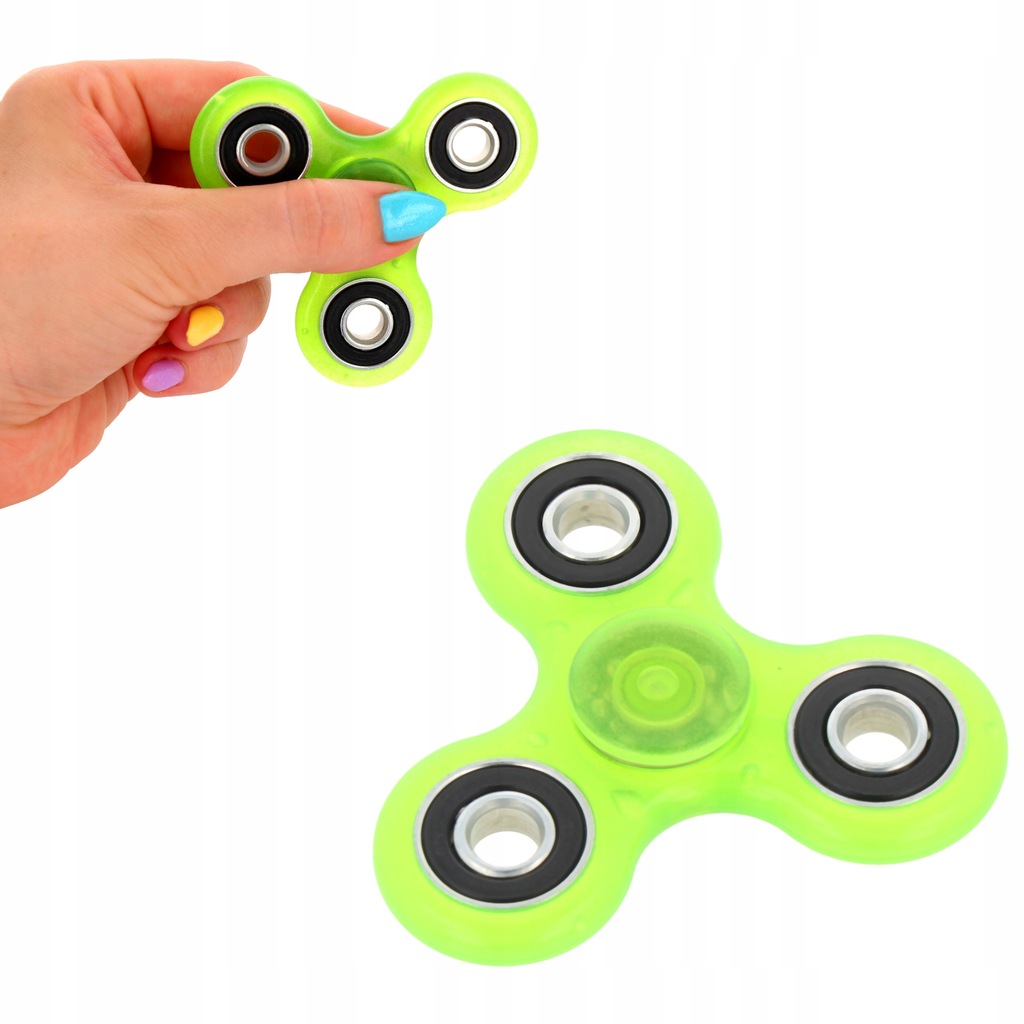 ŚWIECĄCY SPINNER FLUORESCENCYJNY HAND SPINNER KOL