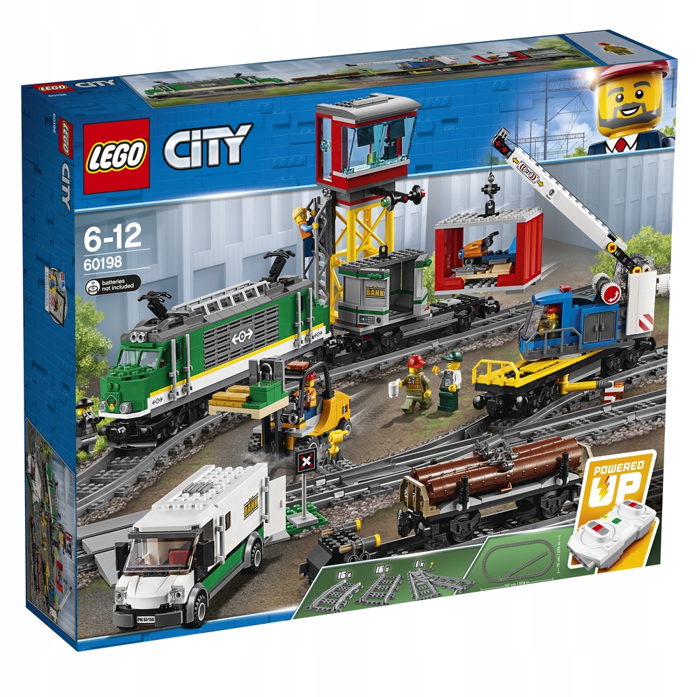 Lego city klocki pociąg towarowy 60198