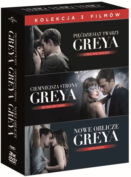 Nowe Oblicze Greya Piecdziesiat Twarzy Box 3 Dvd 7856433574 Oficjalne Archiwum Allegro