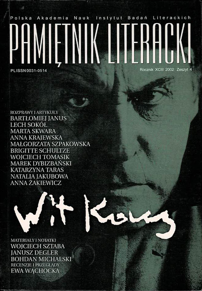 Pamiętnik Literacki 4/2002