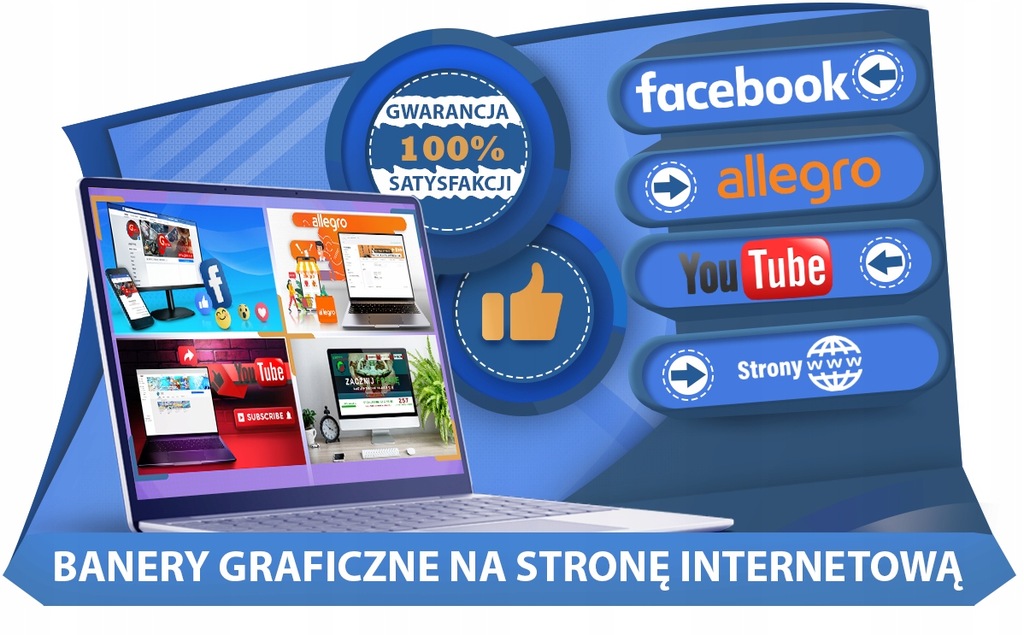 BANNERY GRAFICZNE Facebook/Allegro/Youtube/www