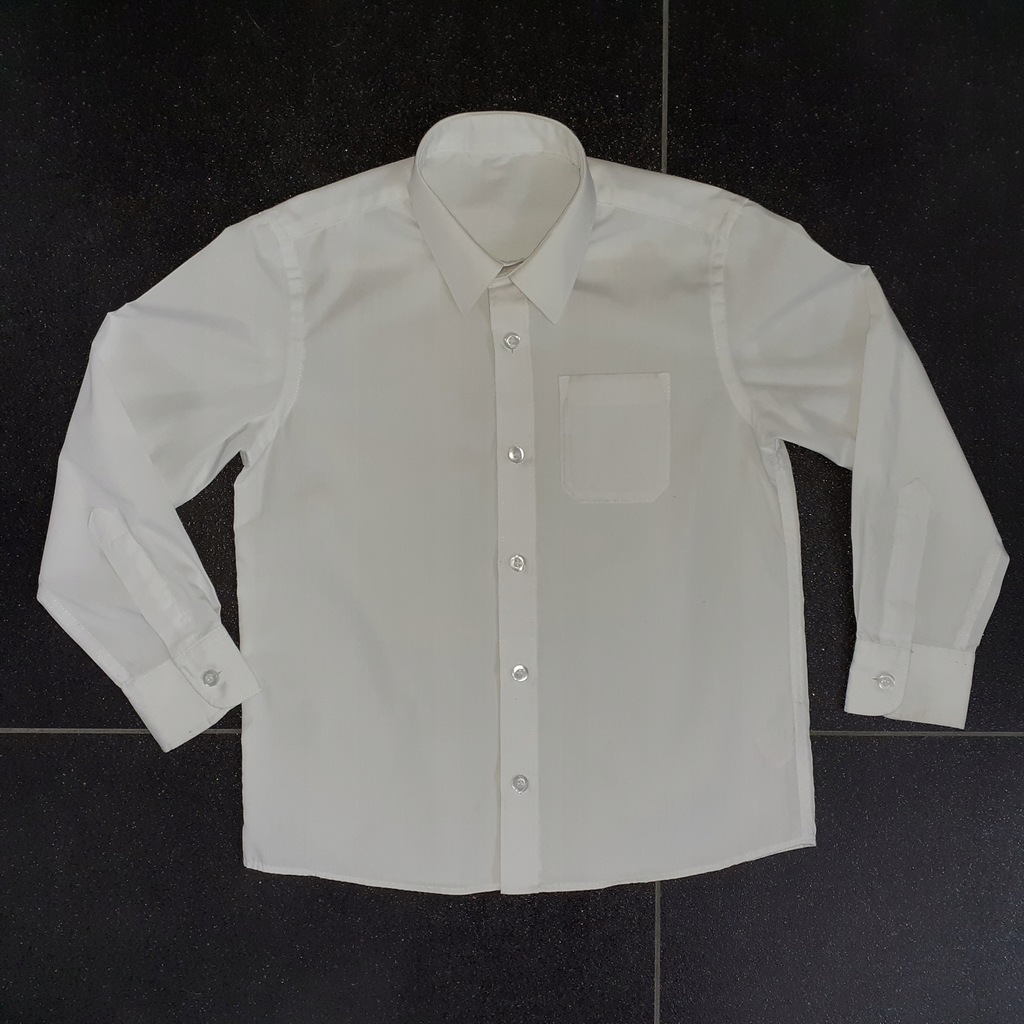 Biała koszula do szkoły 6-7 lat 122 cm