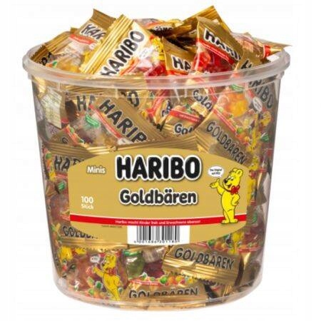 Z NIEMIEC DE | Haribo Minis Goldbaren Złote Misie 100 szt.