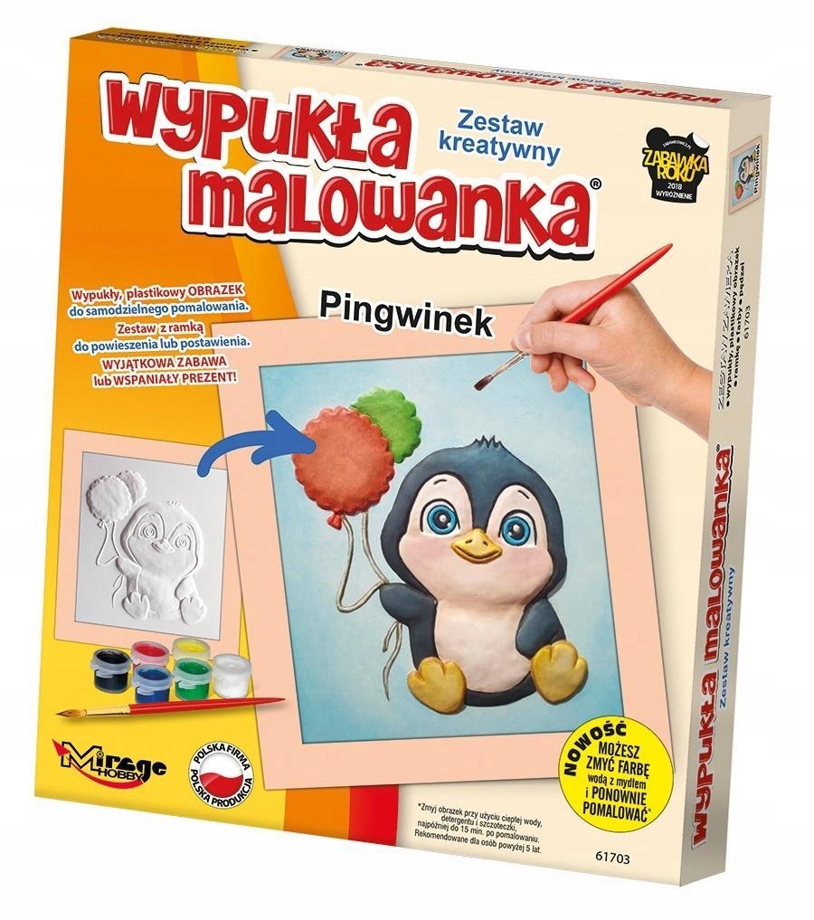 WYPUKŁA MALOWANKA - MAŁY PINGWINEK, MIRAGE HOBBY