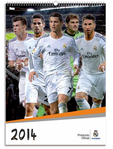 ORYGINALNY KALENDARZ ŚCIENNY - REAL MADRID 2014