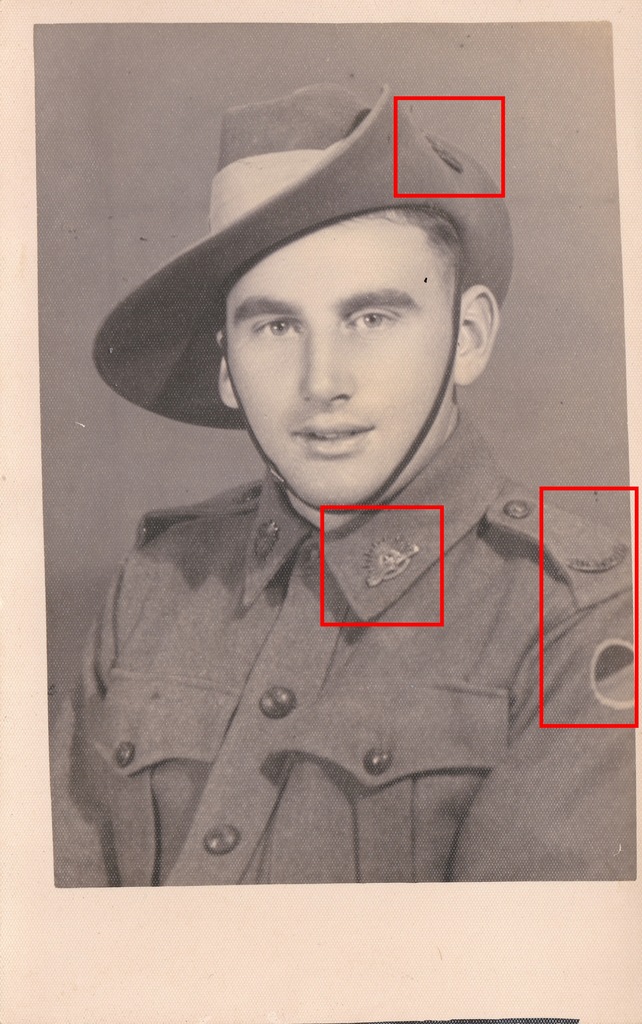 001AA ŻOŁNIERZ MUNDUR AUSTRALIA WW2